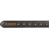 imageNautica Mens Double Stitch Dress Leather Belt for Suits and PantsLeather Laced  Brown