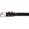 imageNautica Mens Double Stitch Dress Leather Belt for Suits and PantsLogo Inlay Double Keeper  Black