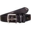 imageNautica Mens Double Stitch Dress Leather Belt for Suits and PantsLogo Inlay Double Keeper  Black