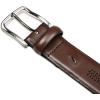 imageNautica Mens Double Stitch Dress Leather Belt for Suits and PantsPerforated  Brown