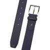 imageNautica Mens Double Stitch Dress Leather Belt for Suits and PantsPerforated Dress  Navy