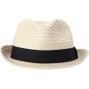 imageNautica Mens Fedora Hat  Classic Brim Straw Sun Hat with UV Protection and Decorative Band for Outdoor AdventuresBlack