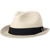 imageNautica Mens Fedora Hat  Classic Brim Straw Sun Hat with UV Protection and Decorative Band for Outdoor AdventuresBlack