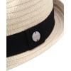 imageNautica Mens Fedora Hat  Classic Brim Straw Sun Hat with UV Protection and Decorative Band for Outdoor AdventuresBlack