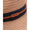 imageNautica Mens Fedora Hat  Classic Brim Straw Sun Hat with UV Protection and Decorative Band for Outdoor AdventuresBrown