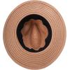 imageNautica Mens Fedora Hat  Classic Brim Straw Sun Hat with UV Protection and Decorative Band for Outdoor AdventuresBrown