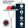 imageNautica Mens Mainsail Boonie Hat  UV Protection Wide Brim Safari Fishing HatGrey