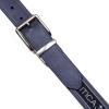 imageNautica Mens Reversible Leather Belt  2in1  Classic  Everyday  Business  Work  Dress  Casual  Metal BuckleFlag Pattern  Navy