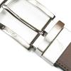 imageNautica Mens Reversible Leather Belt  2in1  Classic  Everyday  Business  Work  Dress  Casual  Metal BuckleNickle Logo  BlackBrown