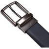 imageNautica Mens Reversible Leather Belt  2in1  Classic  Everyday  Business  Work  Dress  Casual  Metal BucklePebbled  NavyBlack