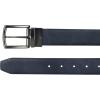 imageNautica Mens Reversible Leather Belt  2in1  Classic  Everyday  Business  Work  Dress  Casual  Metal BucklePebbled  NavyBlack
