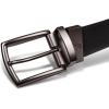 imageNautica Mens Reversible Leather Belt  2in1  Classic  Everyday  Business  Work  Dress  Casual  Metal BucklePebbled  NavyBlack