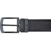 imageNautica Mens Reversible Leather Belt  2in1  Classic  Everyday  Business  Work  Dress  Casual  Metal BuckleSignature Logo  Black RibbonLeather