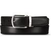 imageNautica Mens Reversible Leather Belt  2in1  Classic  Everyday  Business  Work  Dress  Casual  Metal BuckleStitched  TanBlack