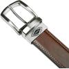 imageNautica Mens Reversible Leather Belt  2in1  Classic  Everyday  Business  Work  Dress  Casual  Metal BuckleStitched  TanBlack