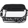 imageNautica Nylon Bean crossbodyBelt Bag adjustable shoulder strapBlackWhite