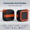 imageNautica S100 True Wireless Outdoor Speaker Portable IPX5 Waterproof Bluetooth Speaker with 2Hour Quick Charge ampamp 30Day Standby Perfect for Camping Beach Backyard ampamp TravelBlack  Orange
