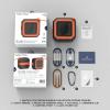 imageNautica S100 True Wireless Outdoor Speaker Portable IPX5 Waterproof Bluetooth Speaker with 2Hour Quick Charge ampamp 30Day Standby Perfect for Camping Beach Backyard ampamp TravelBlack  Orange