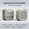 imageNautica S100 True Wireless Outdoor Speaker Portable IPX5 Waterproof Bluetooth Speaker with 2Hour Quick Charge ampamp 30Day Standby Perfect for Camping Beach Backyard ampamp TravelGray  White