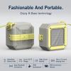 imageNautica S100 True Wireless Outdoor Speaker Portable IPX5 Waterproof Bluetooth Speaker with 2Hour Quick Charge ampamp 30Day Standby Perfect for Camping Beach Backyard ampamp TravelGray  Yellow