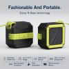 imageNautica S100 True Wireless Outdoor Speaker Portable IPX5 Waterproof Bluetooth Speaker with 2Hour Quick Charge ampamp 30Day Standby Perfect for Camping Beach Backyard ampamp TravelBlack  Green