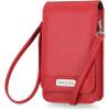 imageNautica Catalina RFID Womens Crossbody Bag Vegan Leather Compact Cell Phone Shoulder Travel Purse HolderFuego Red