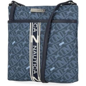 imageNautica Lakeside Signature Jaquard North South Crossbody BagLinked Denim