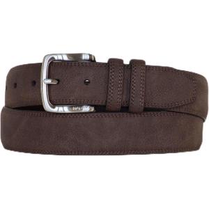 imageNautica Mens Casual Leather Belt  Everyday  Classic  Pants  Jeans  Khakis  Chinos  Metal BuckleCasual Padded  Brown