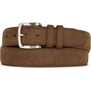 imageNautica Mens Casual Leather Belt  Everyday  Classic  Pants  Jeans  Khakis  Chinos  Metal BuckleCasual Padded  Tan