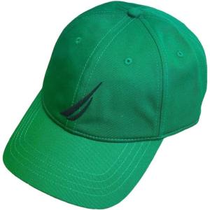 imageNautica Mens Classic Logo Adjustable BaseballCap HatGreen