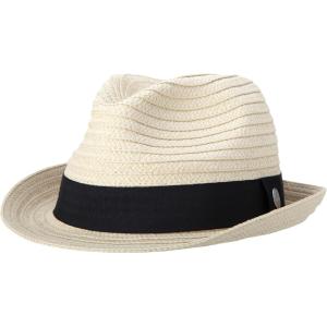 imageNautica Mens Fedora Hat  Classic Brim Straw Sun Hat with UV Protection and Decorative Band for Outdoor AdventuresBlack