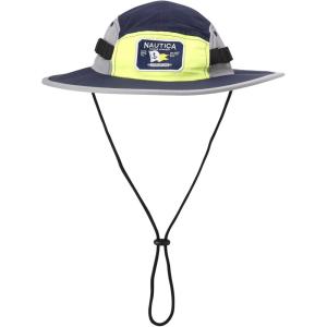 imageNautica Mens Mainsail Boonie Hat  UV Protection Wide Brim Safari Fishing HatNavy