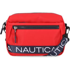 imageNautica Nylon Bean crossbodyBelt Bag adjustable shoulder strapPorthole Black