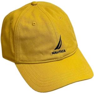 imageNautica mens Classic Logo Adjustable Baseball Cap HatGold Star