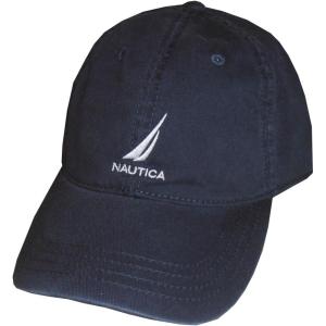 imageNautica mens Classic Logo Adjustable Baseball Cap HatNavy