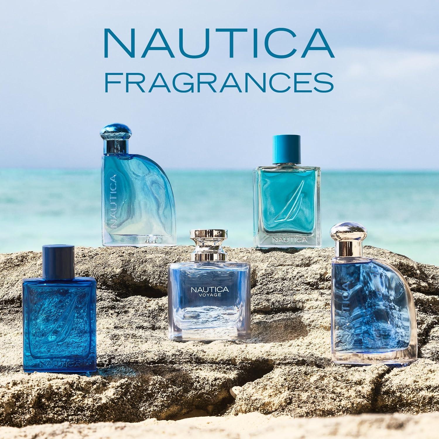 imageNautica Pure Blue Eau de Toilette 33 fl oz Pack of 1 Notes of Eucalyptus Leather and Vanilla Mens Fragrance Long Lasting Everyday Fragrance Travel SizePure Blue Eau de Toilette