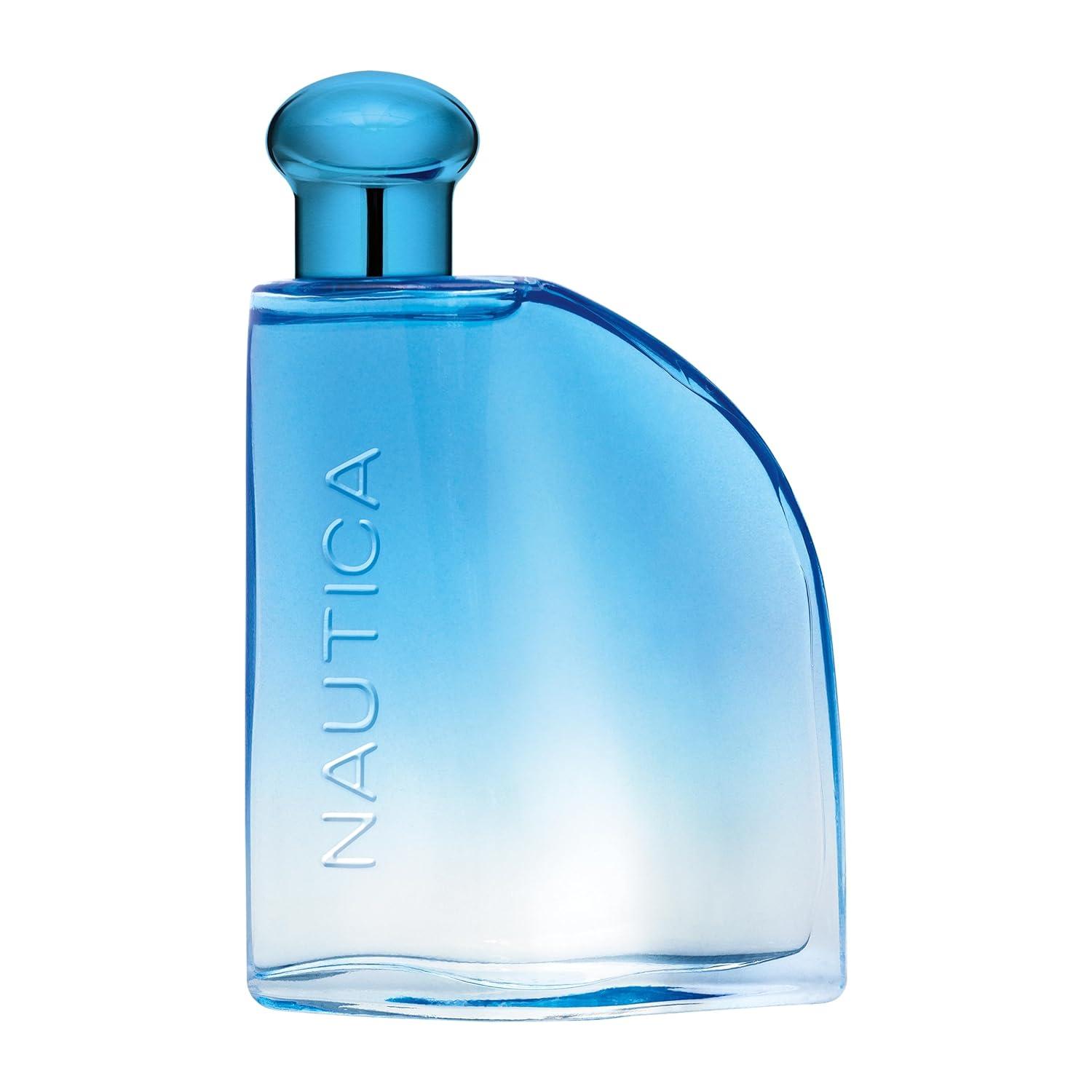 imageNautica Pure Blue Eau de Toilette 33 fl oz Pack of 1 Notes of Eucalyptus Leather and Vanilla Mens Fragrance Long Lasting Everyday Fragrance Travel SizePure Blue Eau de Toilette