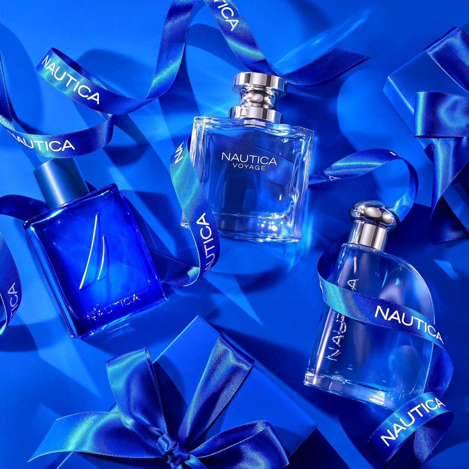 imageNautica Voyage Intense Eau de Toilette 16 fl oz Pack of 1 Notes of Vetiver Smokey Leather Mimosa Mens Fragrance Long Lasting Everyday Fragrance Travel SizeNautica Voyage
