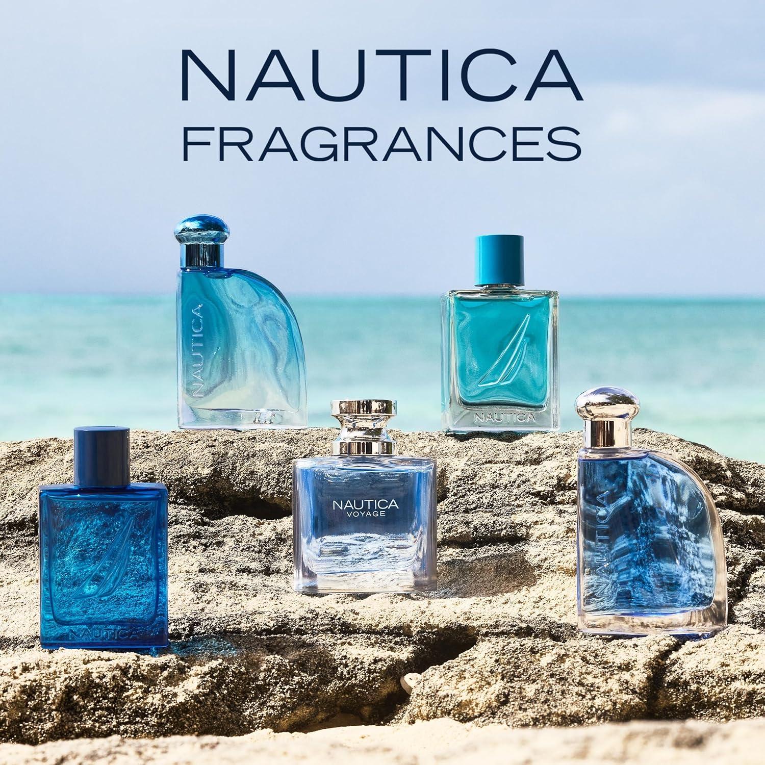 imageNautica Voyage Intense Eau de Toilette 16 fl oz Pack of 1 Notes of Vetiver Smokey Leather Mimosa Mens Fragrance Long Lasting Everyday Fragrance Travel SizeNautica Voyage Deodorant