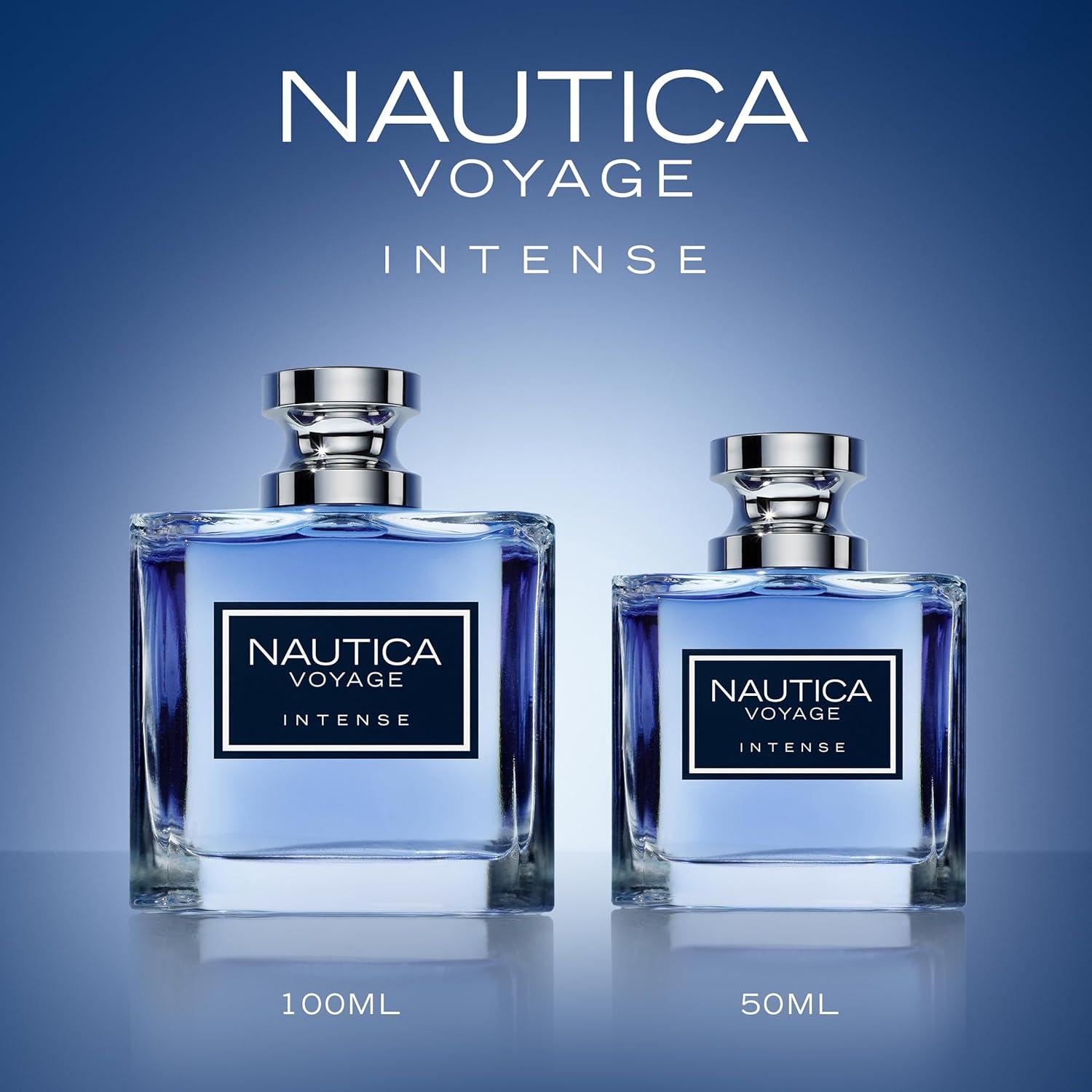 imageNautica Voyage Intense Eau de Toilette 16 fl oz Pack of 1 Notes of Vetiver Smokey Leather Mimosa Mens Fragrance Long Lasting Everyday Fragrance Travel SizeNautica Voyage Intense