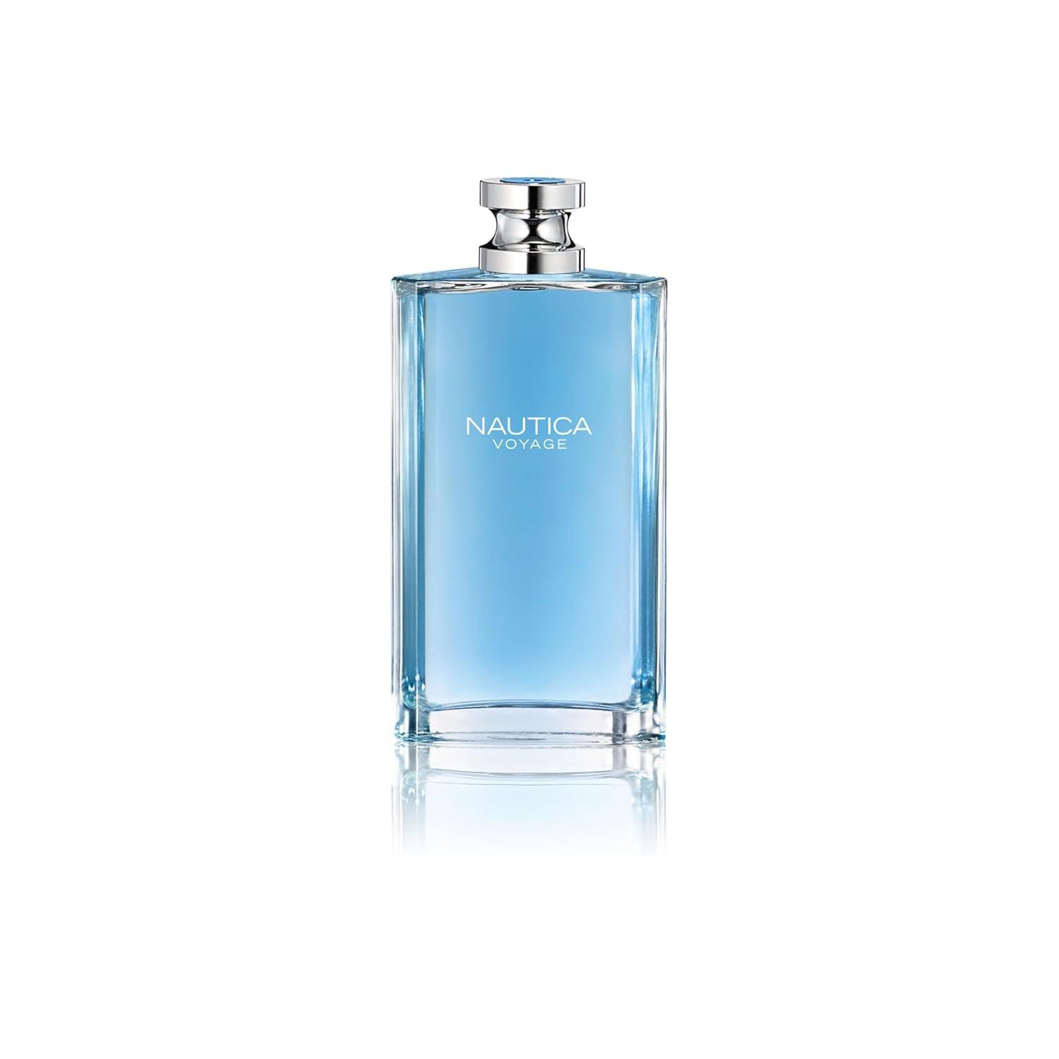 imageNautica Voyage Intense Eau de Toilette 16 fl oz Pack of 1 Notes of Vetiver Smokey Leather Mimosa Mens Fragrance Long Lasting Everyday Fragrance Travel SizeNautica Voyage