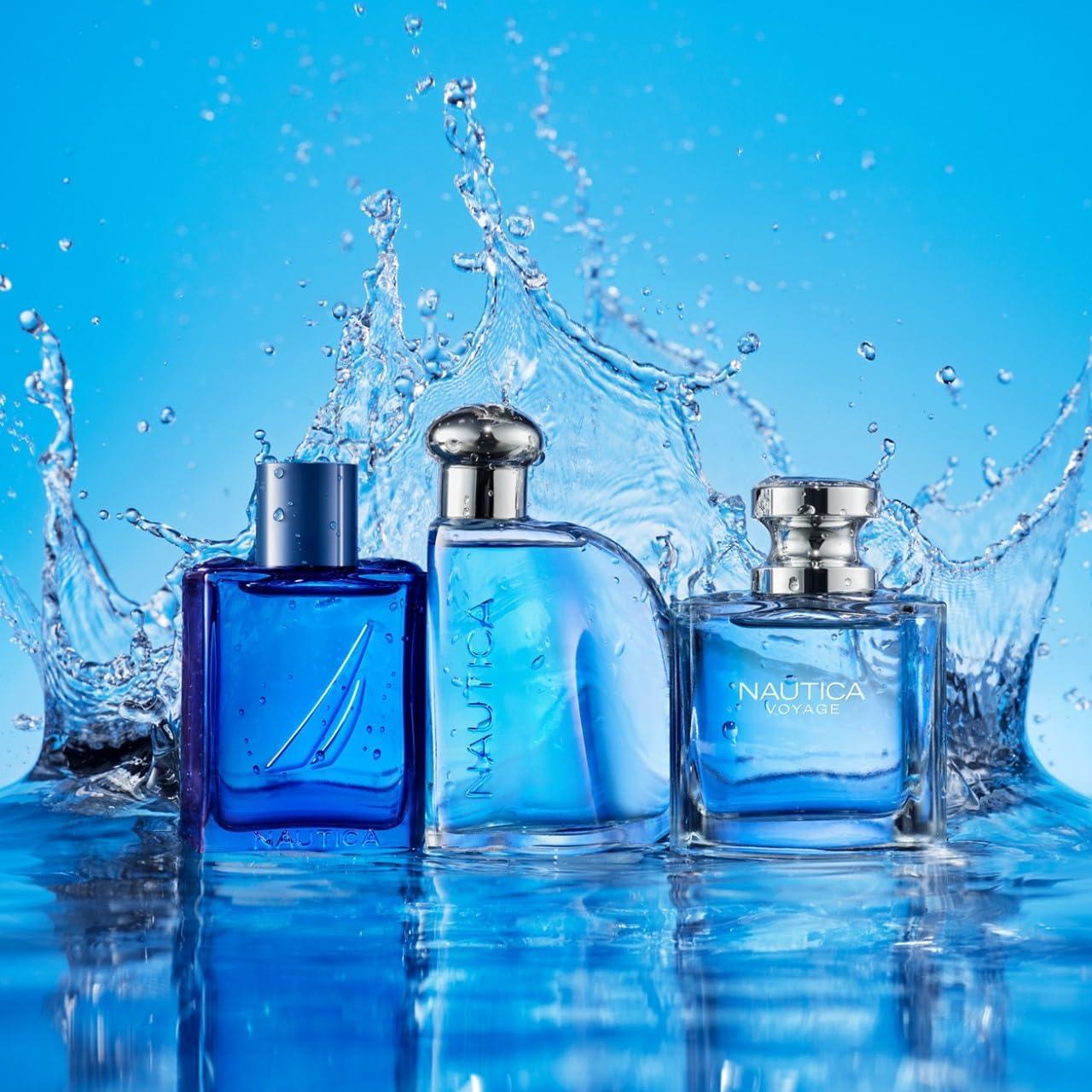 imageNautica Voyage Intense Eau de Toilette 16 fl oz Pack of 1 Notes of Vetiver Smokey Leather Mimosa Mens Fragrance Long Lasting Everyday Fragrance Travel SizeNautica Voyage