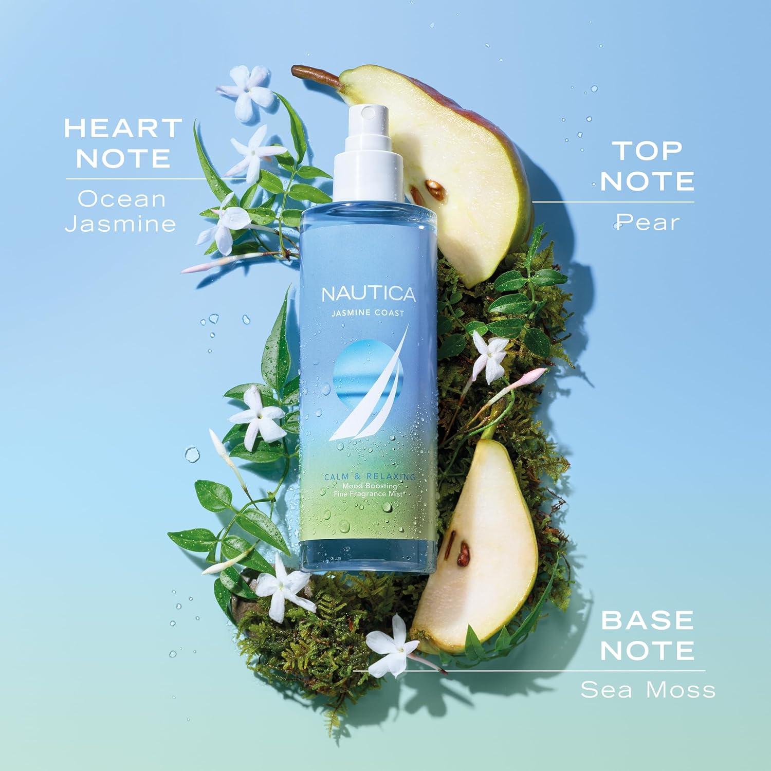 imageNautica for Her Jasmine Coast Eau De Parfum 16 Fl Oz Pack of 1 Notes of Pear Jasmine and Musk Womens Fragrance Long Lasting MoodBoosting Fragrance Vegan Formula Travel Size84 Fl Oz Pack of 1