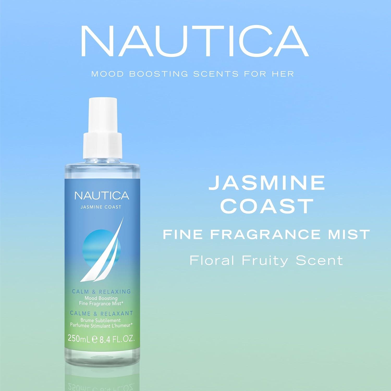 imageNautica for Her Jasmine Coast Eau De Parfum 16 Fl Oz Pack of 1 Notes of Pear Jasmine and Musk Womens Fragrance Long Lasting MoodBoosting Fragrance Vegan Formula Travel Size84 Fl Oz Pack of 1