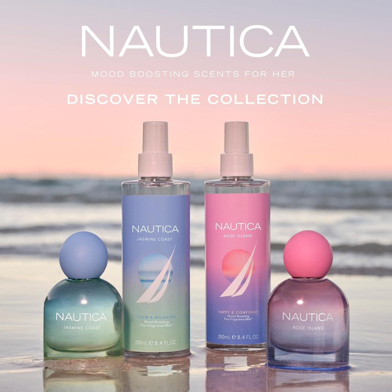 imageNautica for Her Jasmine Coast Eau De Parfum 16 Fl Oz Pack of 1 Notes of Pear Jasmine and Musk Womens Fragrance Long Lasting MoodBoosting Fragrance Vegan Formula Travel Size16 Fl Oz Pack of 1