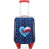 imageNautica Kids Luggage  18quot Airline Approved Rolling Hardside Upright Carryon Suitcase with Wheels Pastel ShellNautica Peace