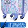 imageNautica Kids Luggage  18quot Airline Approved Rolling Hardside Upright Carryon Suitcase with Wheels Pastel ShellPastel Shell