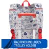 imageNautica Kids Luggage  18quot Airline Approved Rolling Hardside Upright Carryon Suitcase with Wheels Pastel ShellPirate Ahoy  5pc School Set