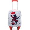 imageNautica Kids Luggage  18quot Airline Approved Rolling Hardside Upright Carryon Suitcase with Wheels Pastel ShellPirate Ahoy