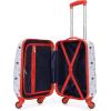 imageNautica Kids Luggage  18quot Airline Approved Rolling Hardside Upright Carryon Suitcase with Wheels Pastel ShellPirate Ahoy